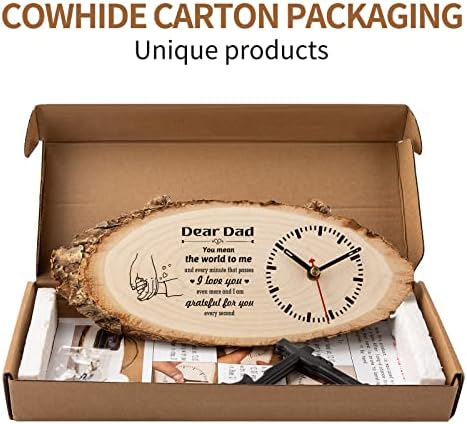 KAAYEE Dad Birthday Gifts, Wall Clock Gifts for Dad, Fathers Day Presents, I Love You Dad, Daddy Gifts from Daughter Son (Dad 3) - Image 3