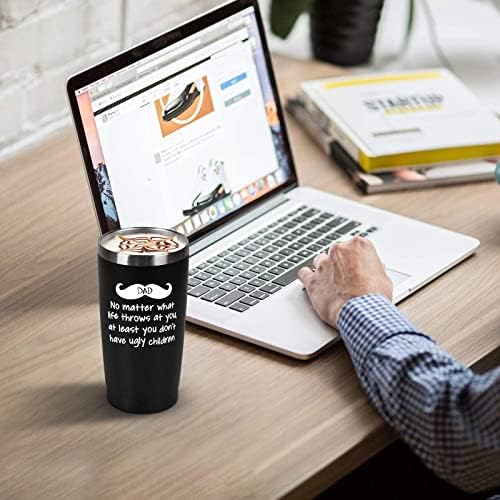 FAMINESS Gifts for Dad from Daughter Son Kids Fathers Day Gift Birthday Gifts 20Oz Tumbler for Dad Husband Men Best Dad Present Idea for Father Bonus Dad from Daughter Son Wife - Image 2