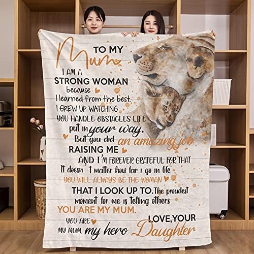 UFOORO Mothers Day Birthday Gifts for Mum- Mum Gifts from Daughter,Mum Birthday Gifts,Mum Blanket 140 * 180cm