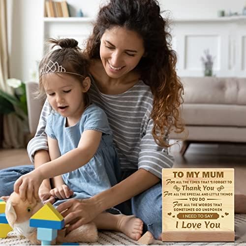 KAAYEE Mothers Day for Mum Gifts, Acrylic Plaque Ornaments Birthday Gifts for Mum, Presents for Mum on Her Birthday from Daughter Son, Mothers Day Christmas Xmas Gifts for Mummy (To Mum 2) - Image 5