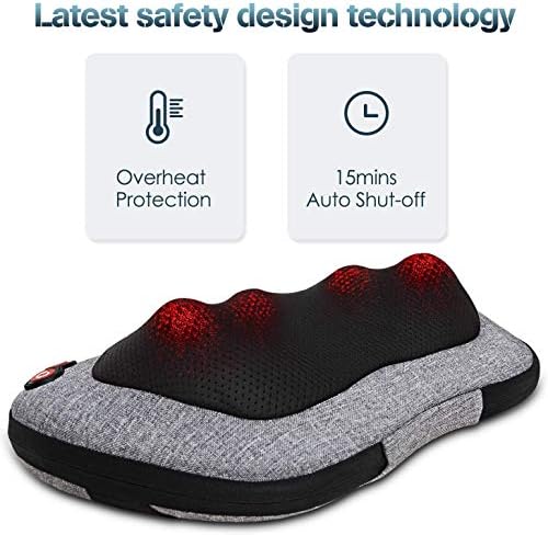 VIKTOR JURGEN Back Massager, Neck Massager with Heat, Massage Pillow Gifts for Men Women Mom Dad, Mothers Day Fathers Day Birthday Christmas Gifts - Image 7