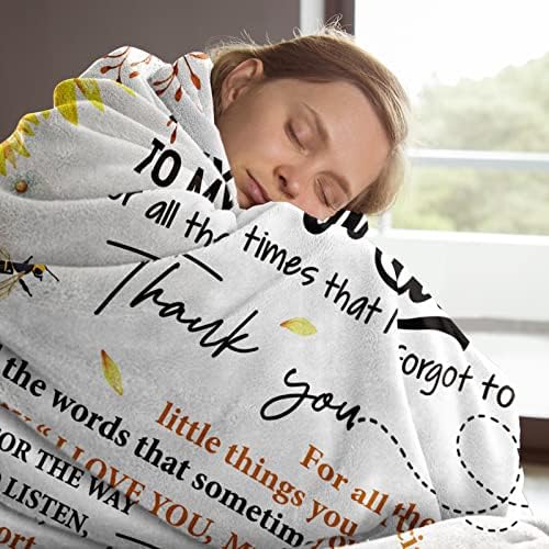 Niyewsor for Mum, Mum Gifts from Daughter Son, Mum Birthday Gifts, Flannel Fluffy Blanket Presents for Mum, Thanksgiving for Mum Mummy - Image 7