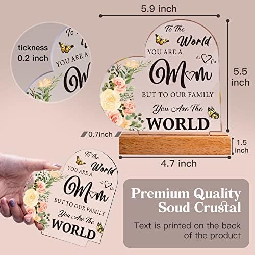 Mothers Day Gifts for Mum, Mother Plaque with Stand Gifts - Best Mum Gifts from Daughter Son, Mum Birthday Gifts, Mum to Be Gifts, New Mum Gifts, Ideal Mothering Day Presents for Mum Stepmum Grandma - Image 5