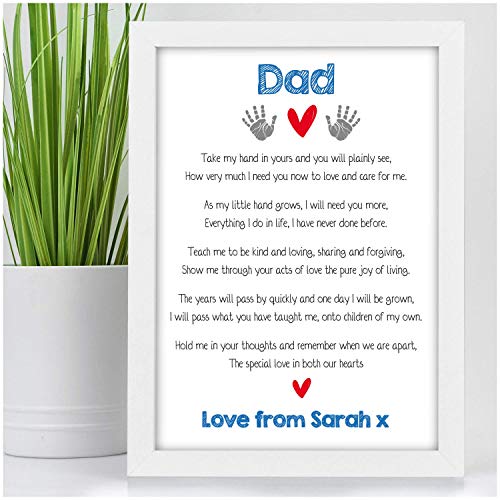PERSONALISED Daddy Gifts from Little Boy Little Girl Son Daughter - Gifts for Daddy, Dad, Grandad, Uncle, Him - Birthday, Christmas Gifts for Daddy - 1st First Fathers Day Gifts for Him - Image 2