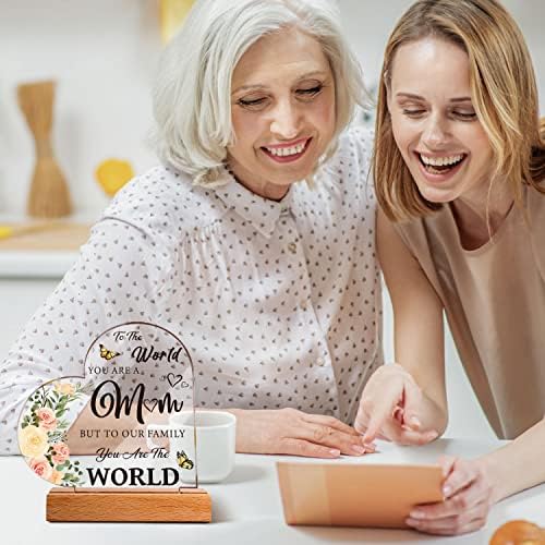 Mothers Day Gifts for Mum, Mother Plaque with Stand Gifts - Best Mum Gifts from Daughter Son, Mum Birthday Gifts, Mum to Be Gifts, New Mum Gifts, Ideal Mothering Day Presents for Mum Stepmum Grandma - Image 3